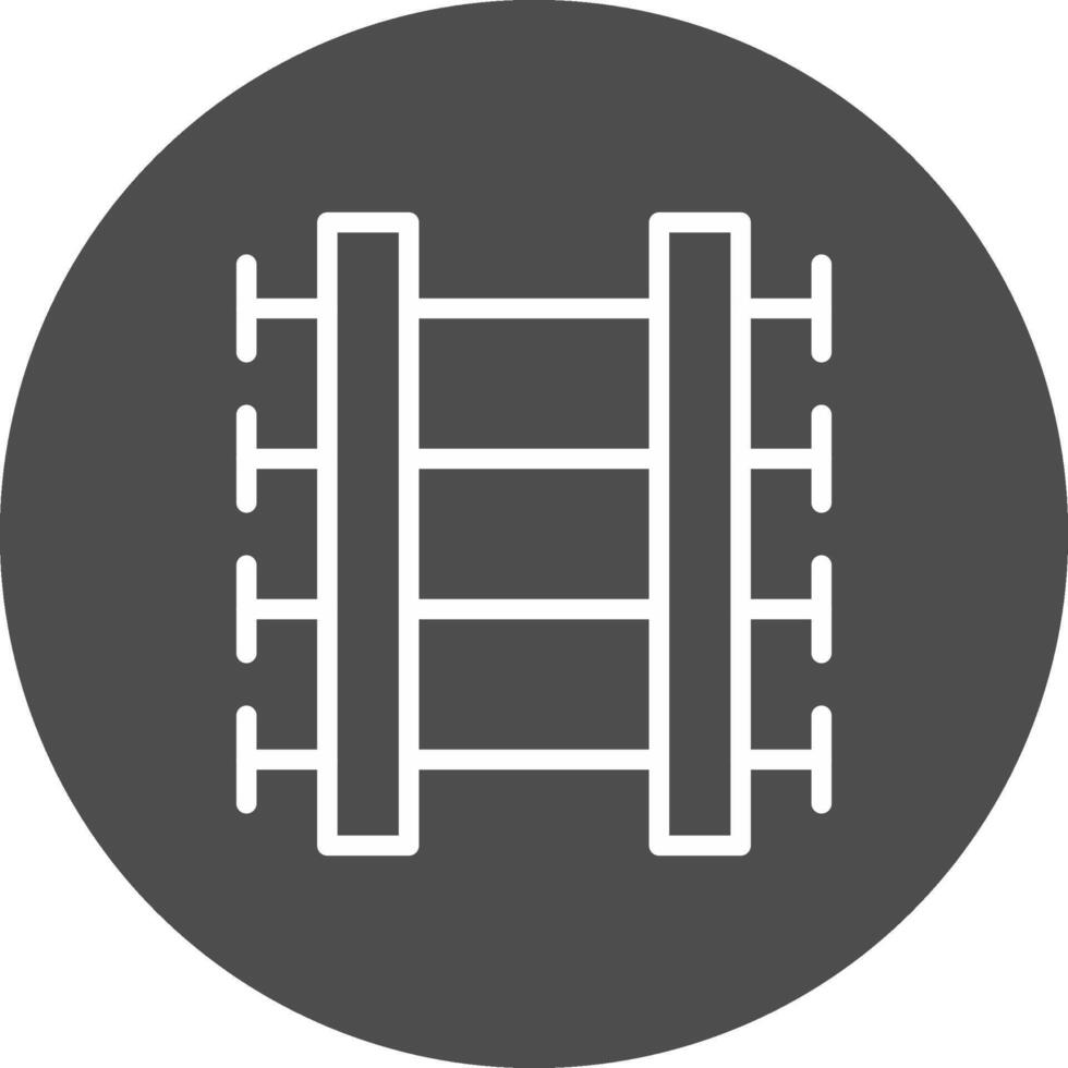 Train Tracks Creative Icon Design vector