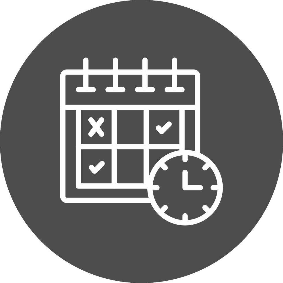 Schedule Creative Icon Design vector