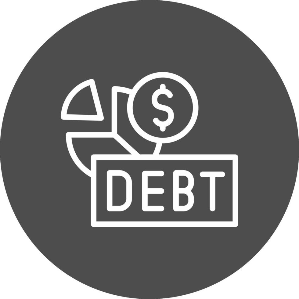 Debt Creative Icon Design vector