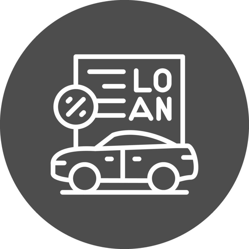 Car Loan Creative Icon Design vector