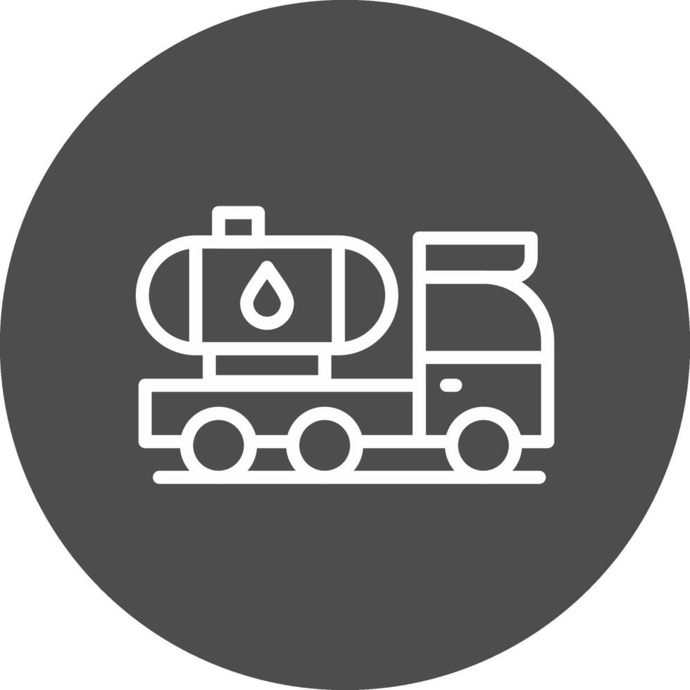 Tanker Truck Creative Icon Design vector