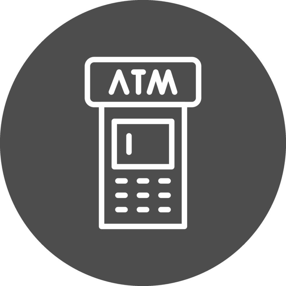 ATM Machine Creative Icon Design vector