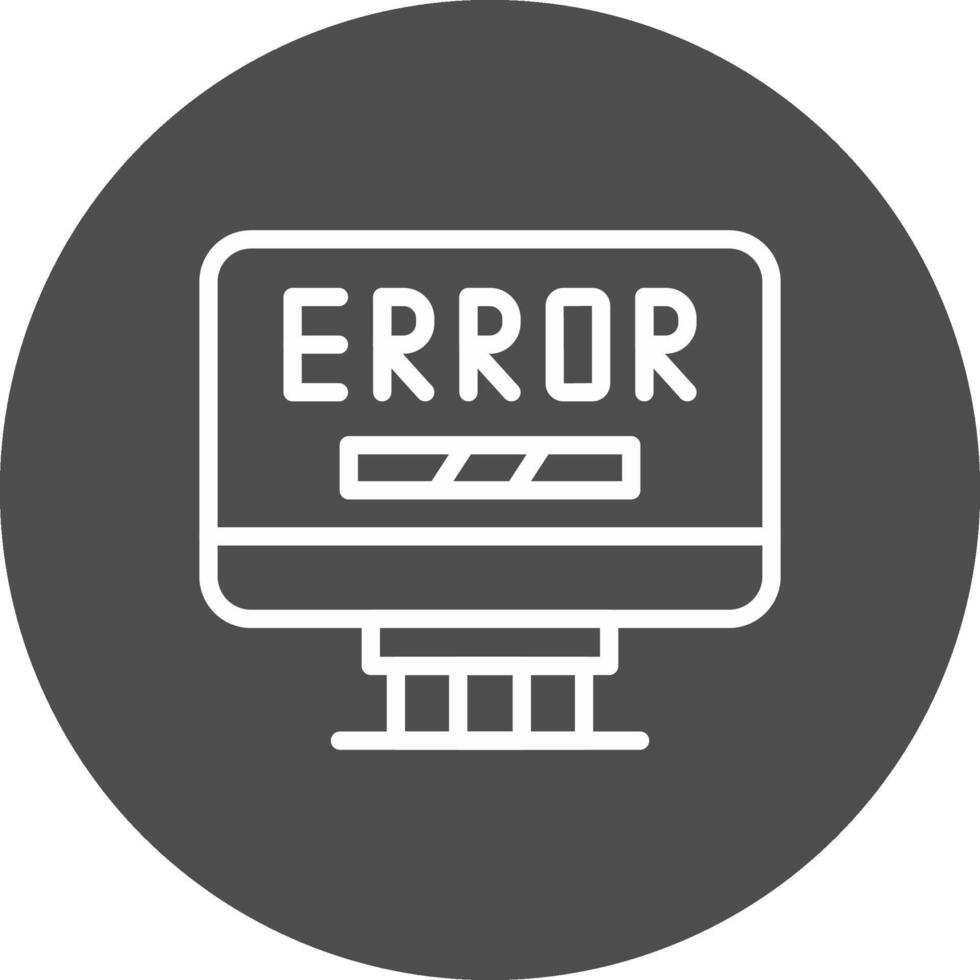 diseño de icono creativo de error vector