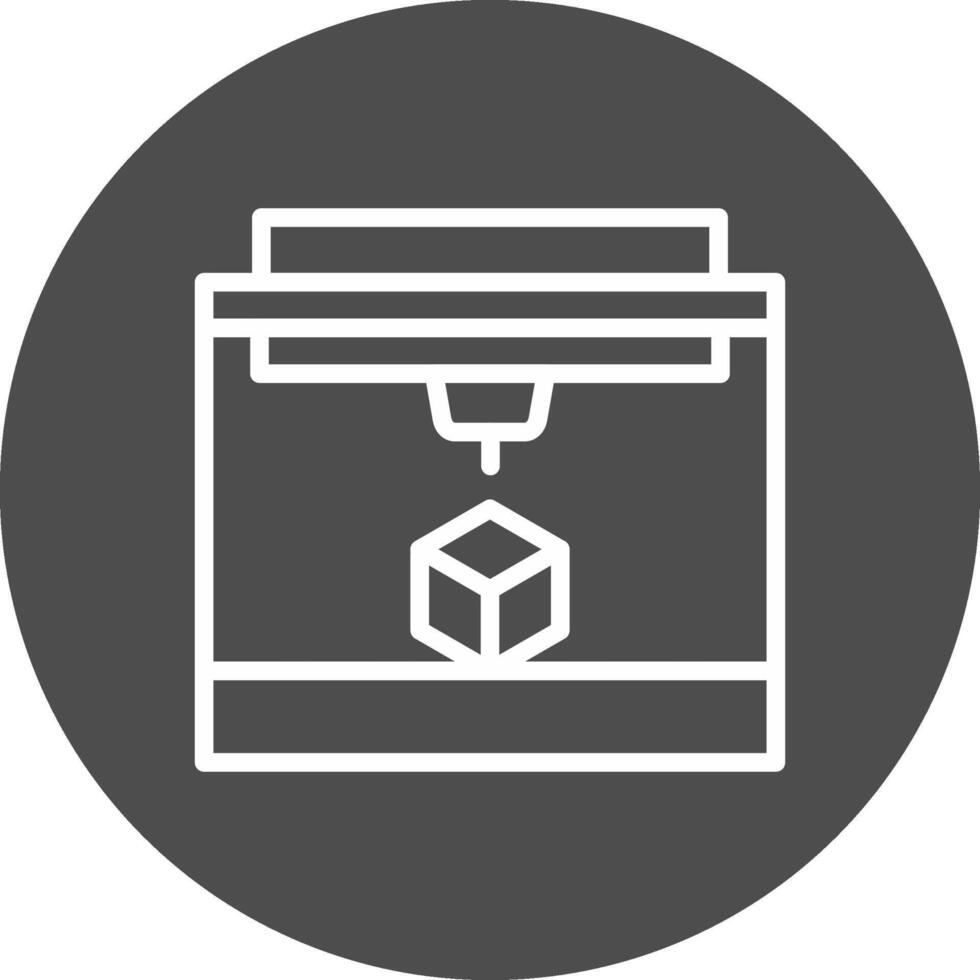 3D Printing Creative Icon Design vector