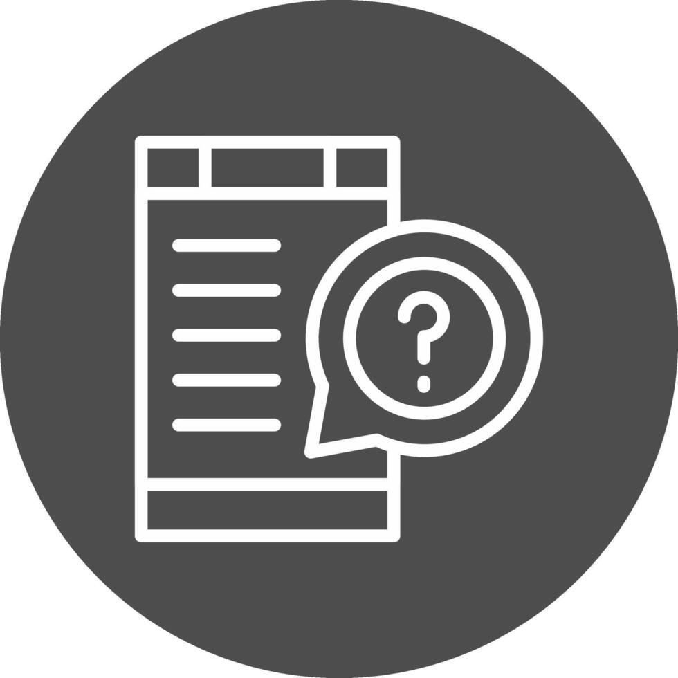 Question Creative Icon Design vector