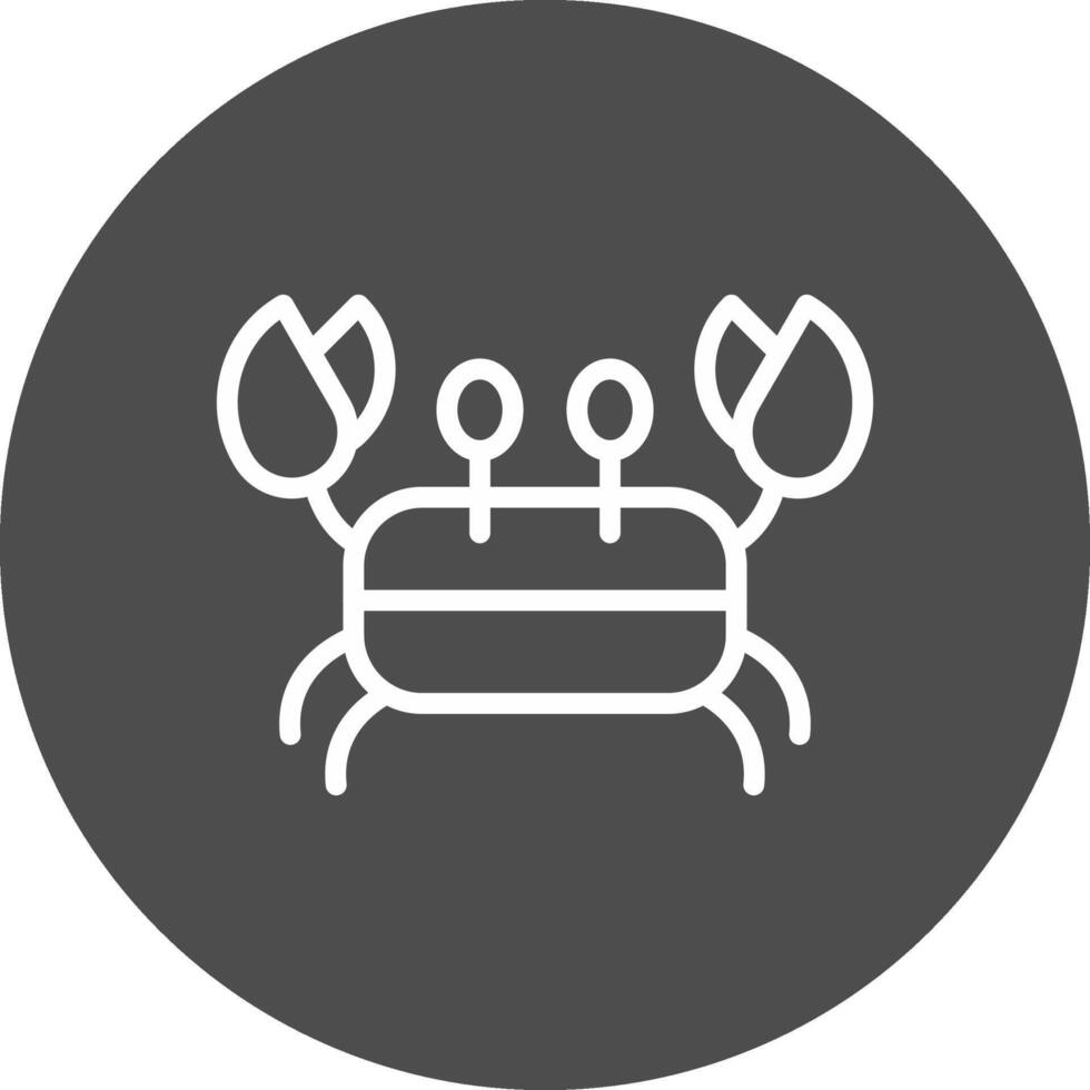 cangrejo creativo icono diseño vector