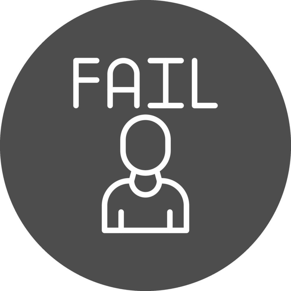 Fail Creative Icon Design vector