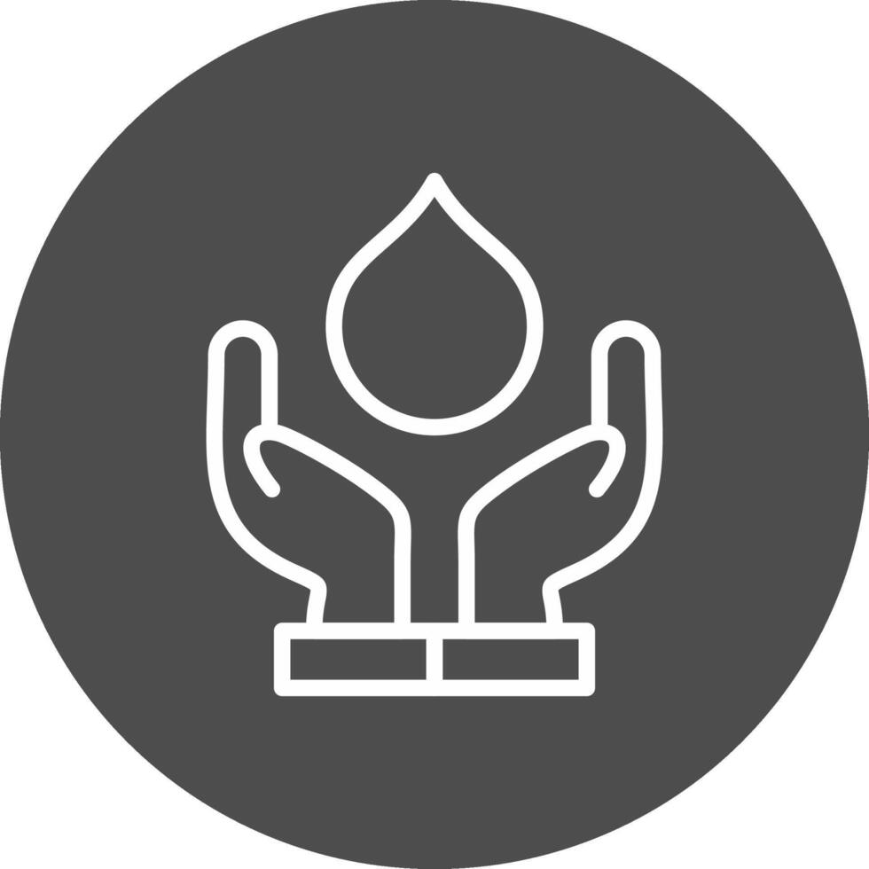Water Conservation Creative Icon Design vector