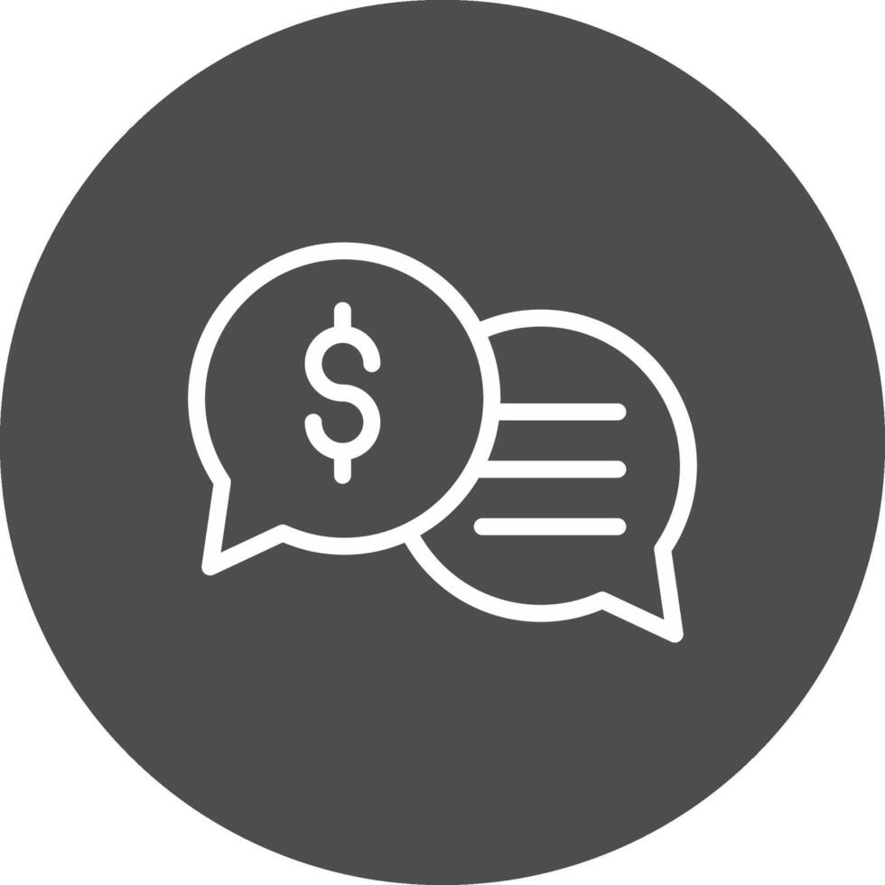Business Dialog Creative Icon Design vector