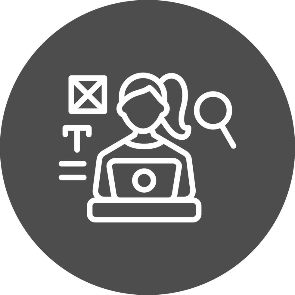 Blogger Creative Icon Design vector