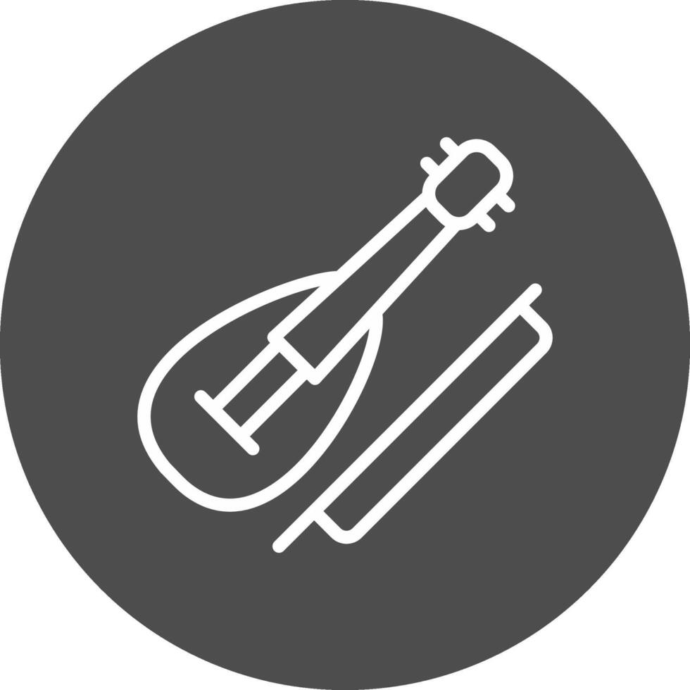 violín creativo icono diseño vector
