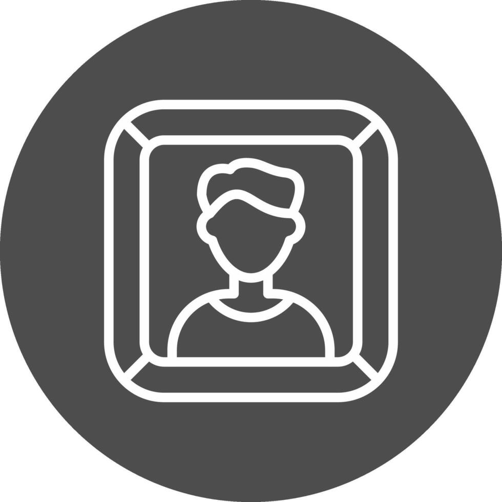 diseño de icono creativo de retrato vector