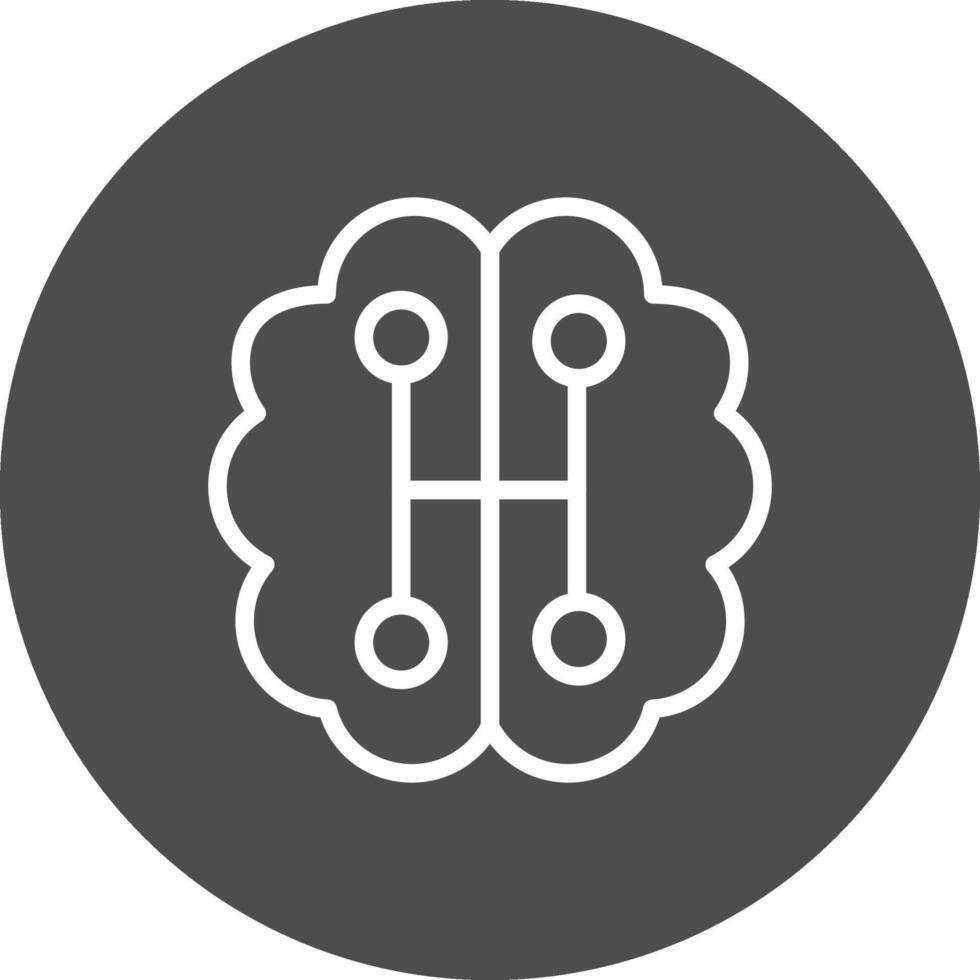 Humanoid Robot Creative Icon Design vector