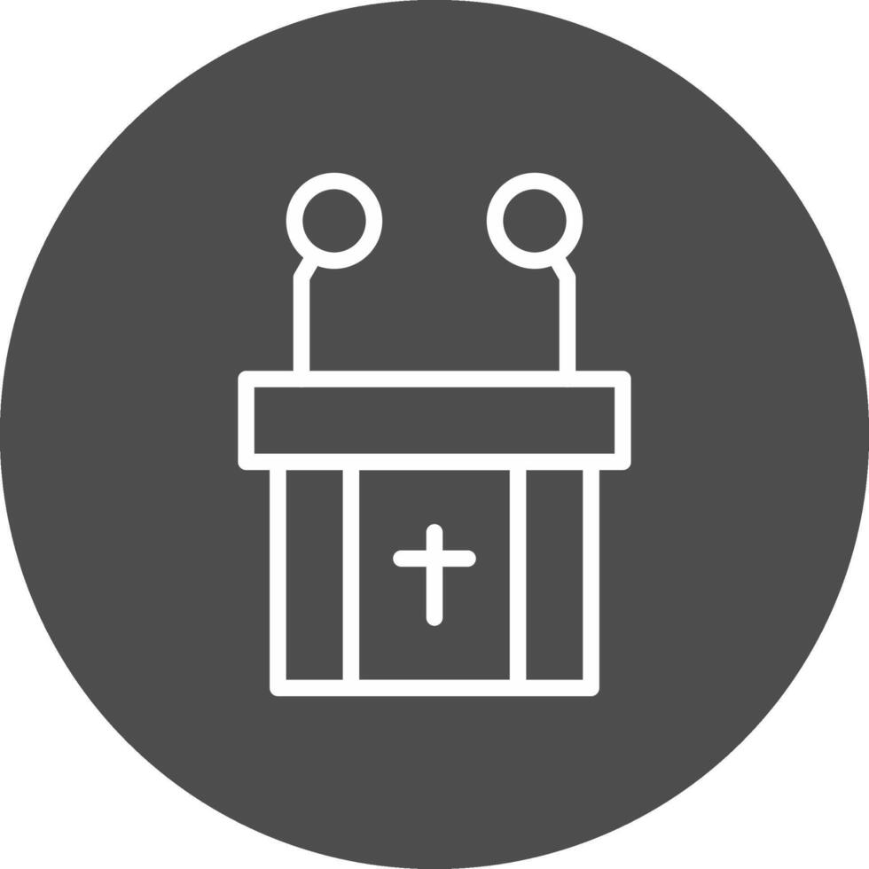 Pulpit Creative Icon Design vector