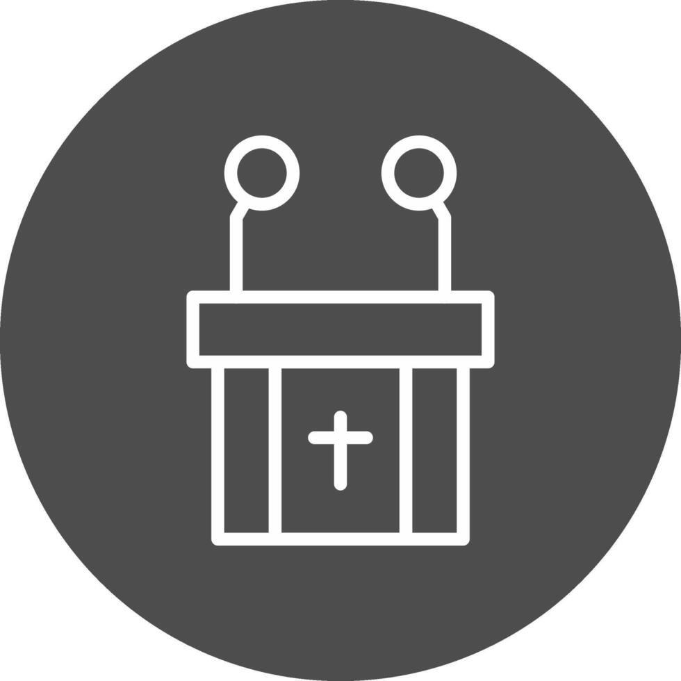 Pulpit Creative Icon Design vector