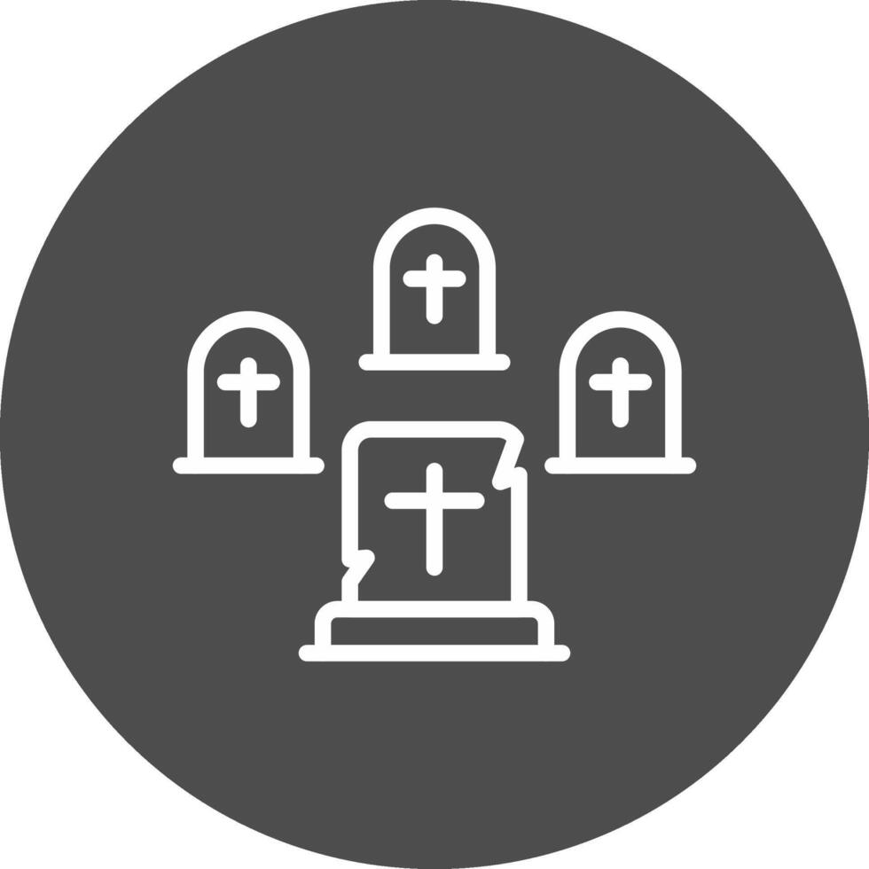 Graveyard Creative Icon Design vector