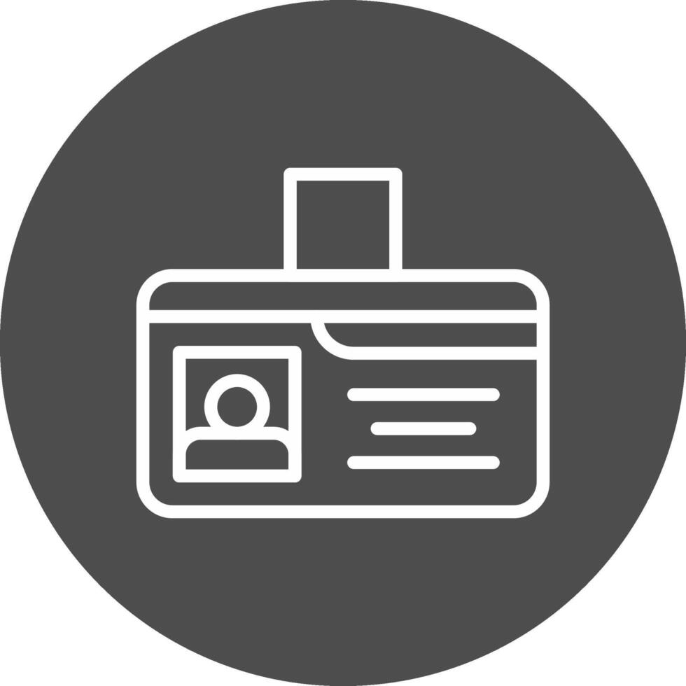 Identification Card Creative Icon Design vector