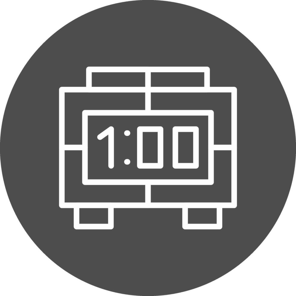 Digital Clock Creative Icon Design vector