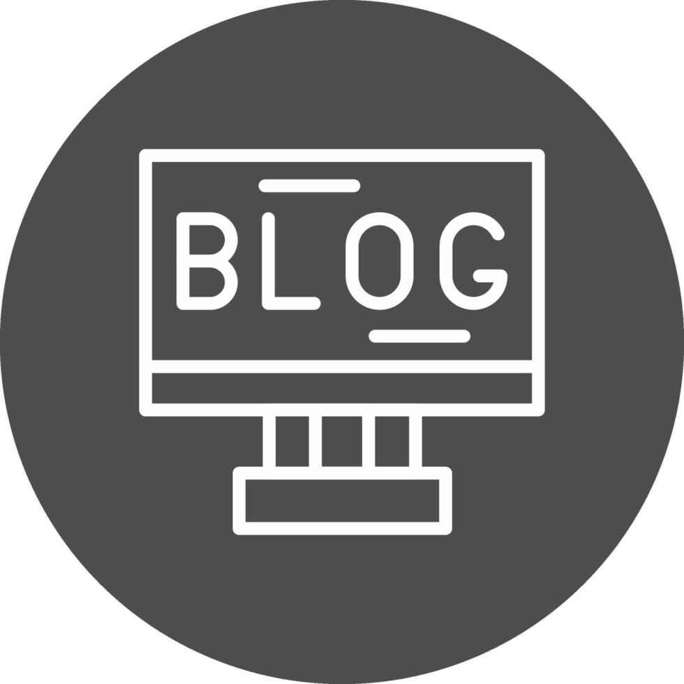 Blogging Creative Icon Design vector