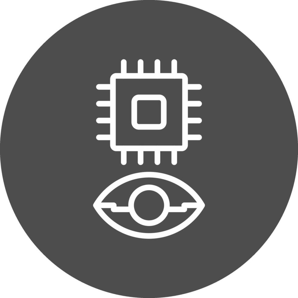 Eye Augmentation Creative Icon Design vector