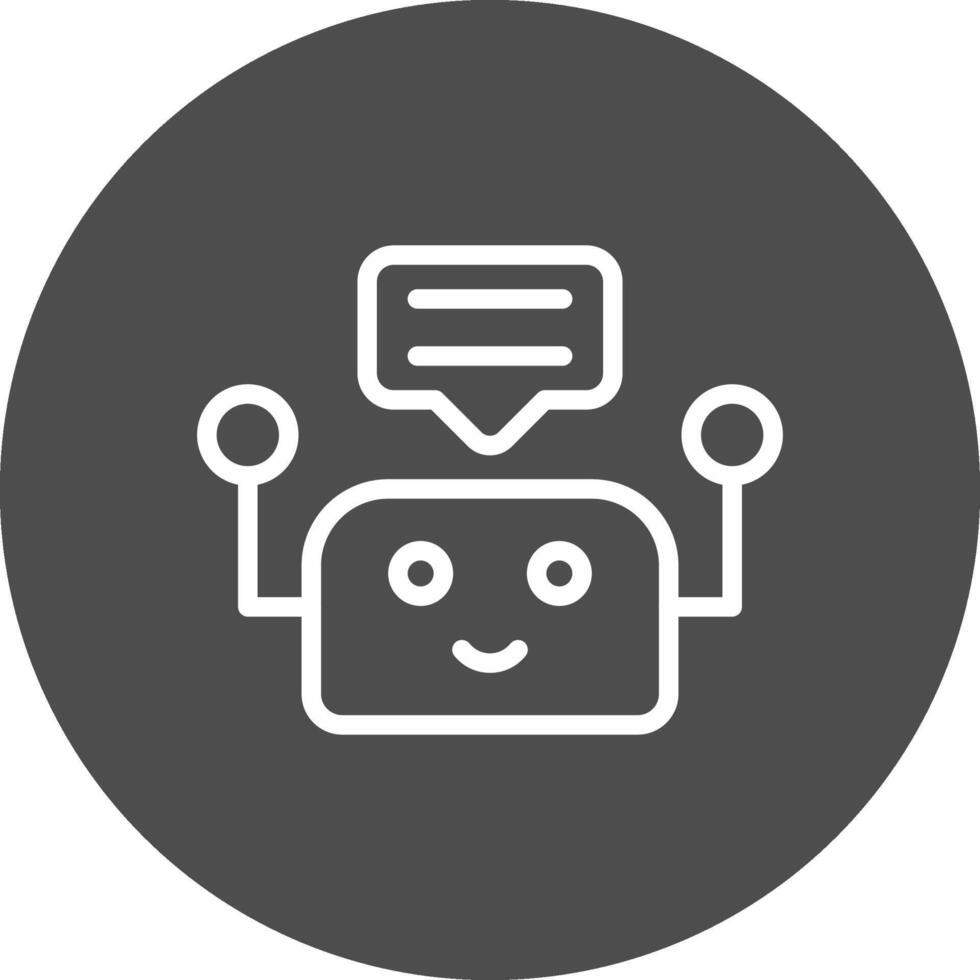Chatbot Creative Icon Design vector