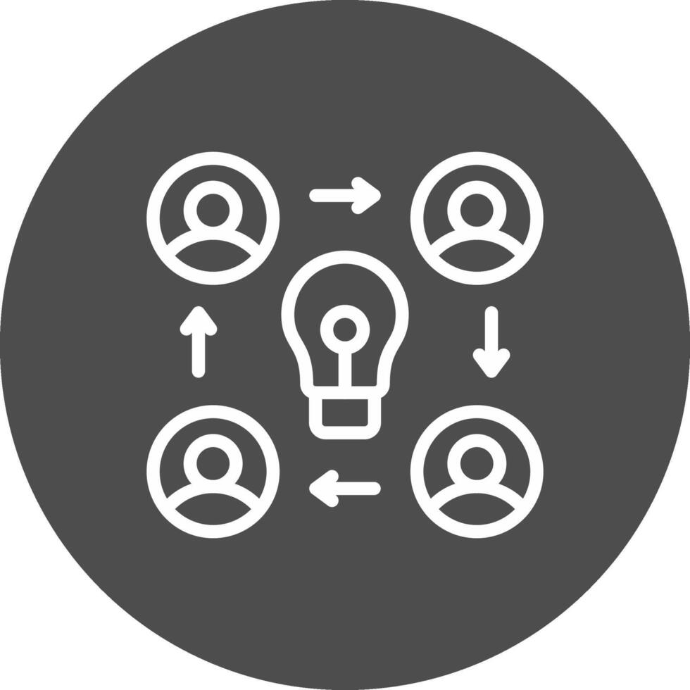 Collaboration Creative Icon Design vector