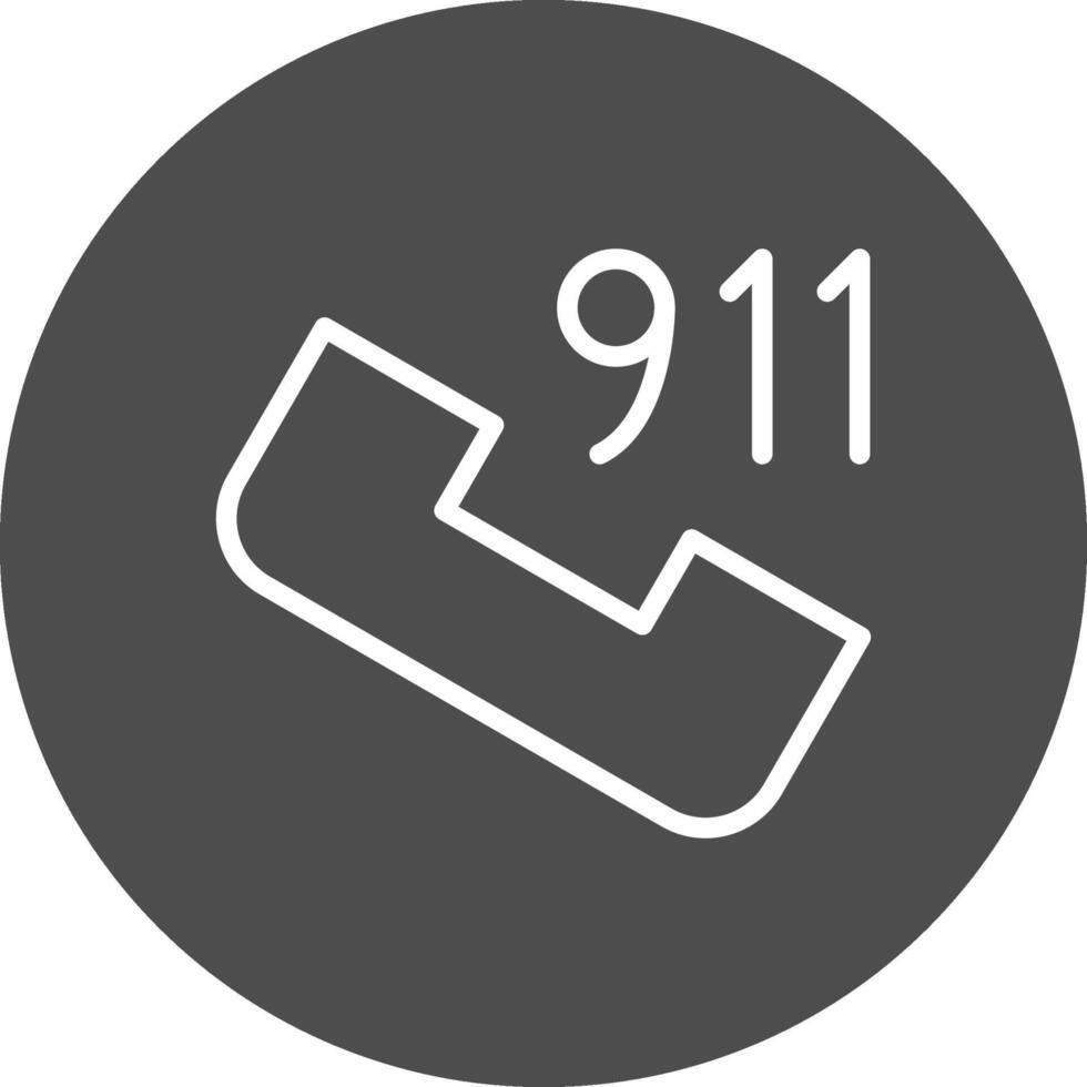 llamada 911 creativo icono diseño vector