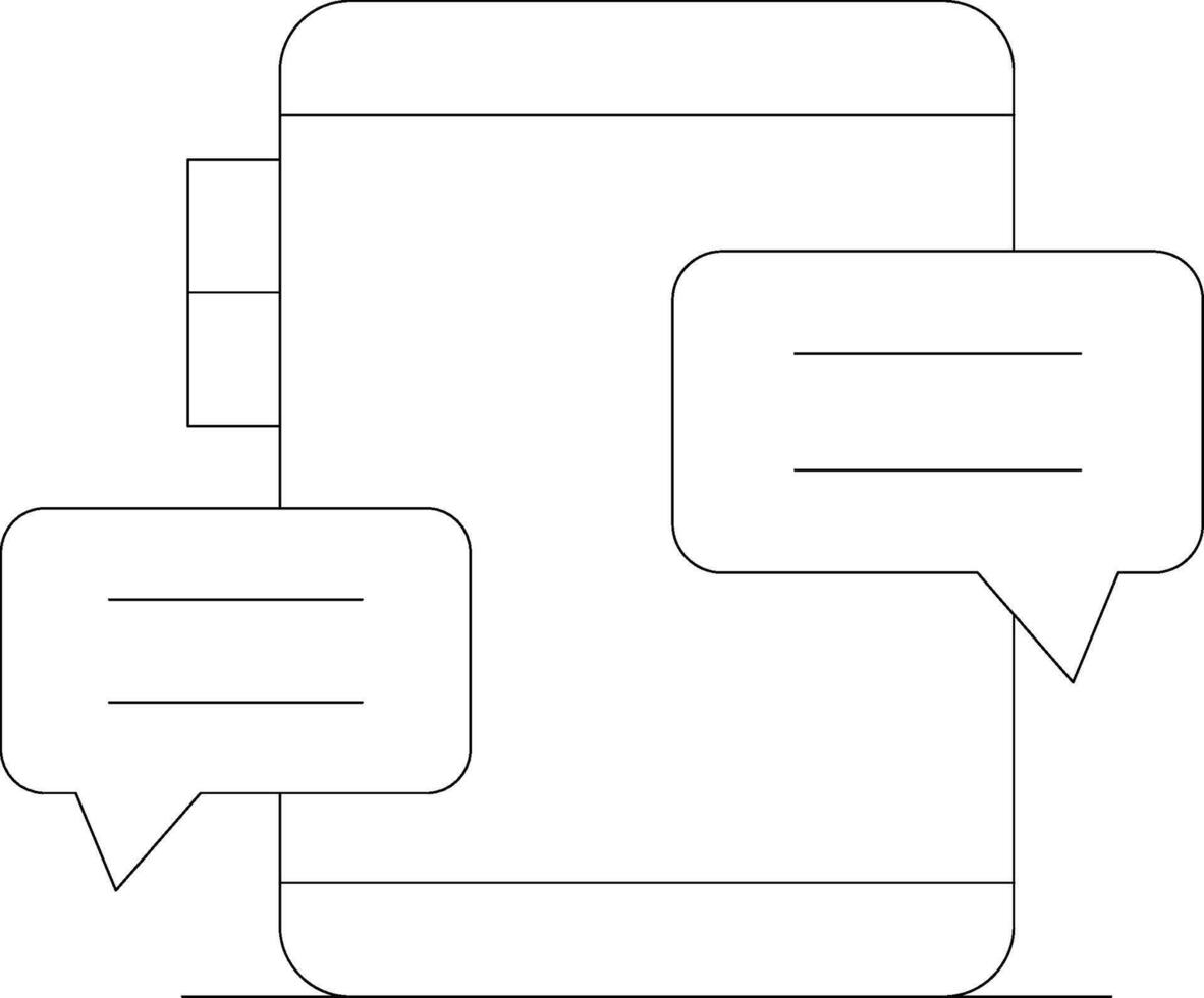 Online Chatting Creative Icon Design vector