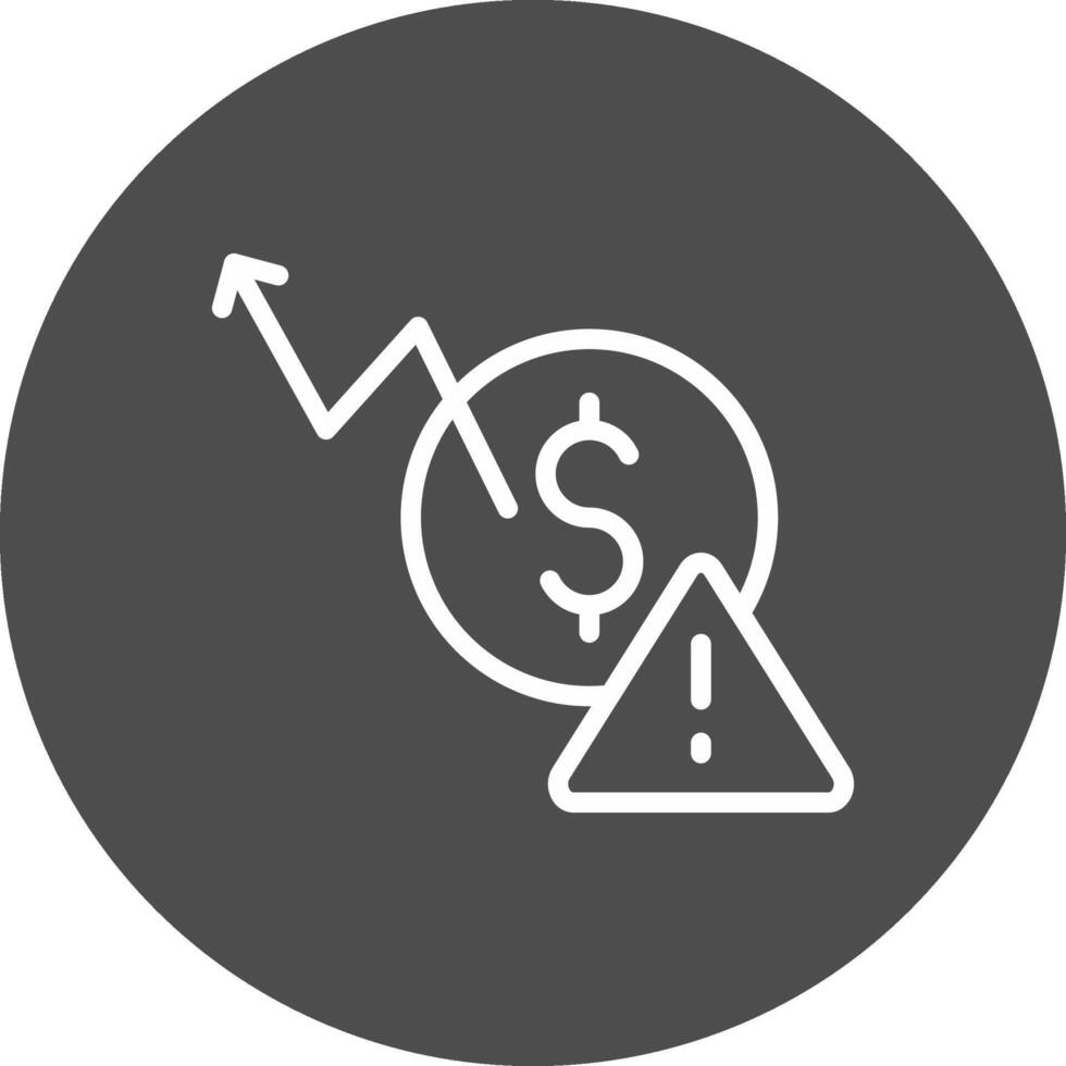 Macroeconomic Risk Creative Icon Design vector