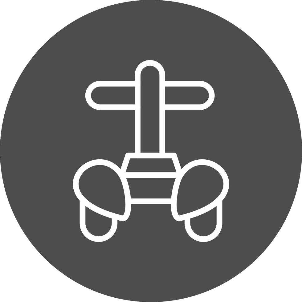 Police Segway Creative Icon Design vector