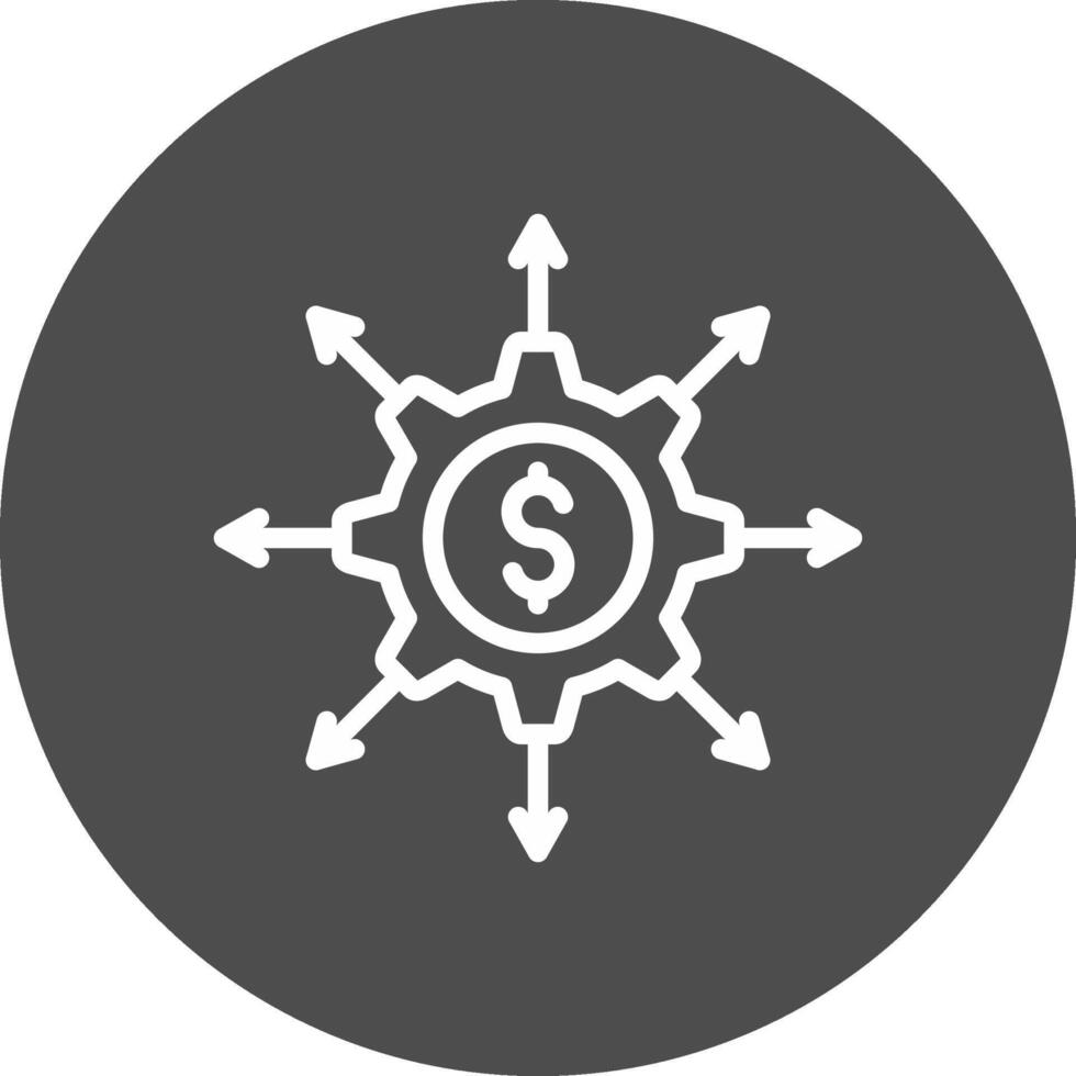 Crowdfunding Portal Creative Icon Design vector