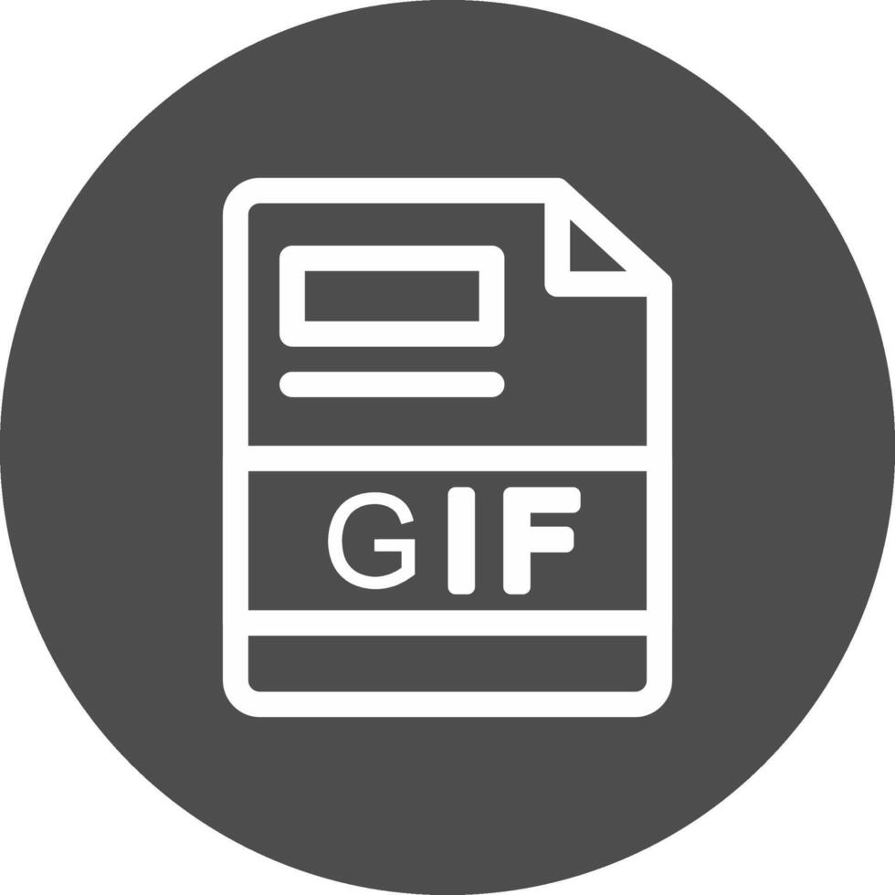 GIF Creative Icon Design vector