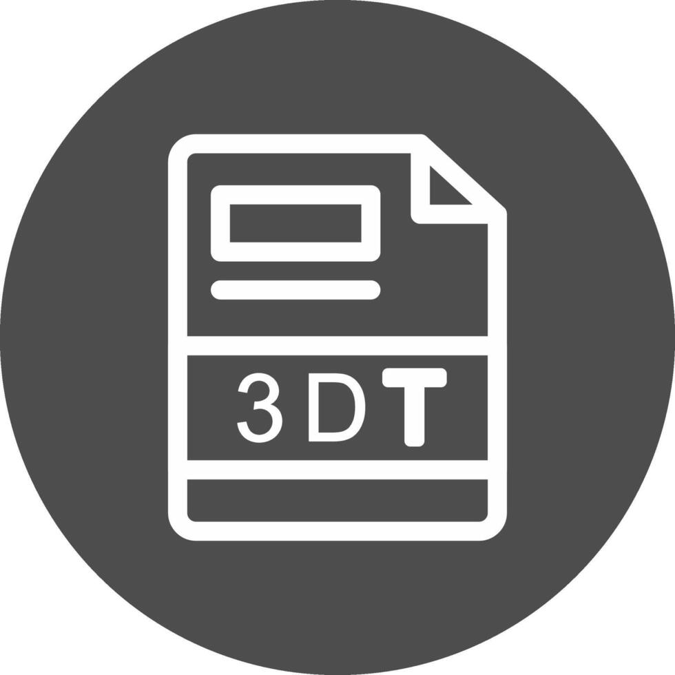 3DT Creative Icon Design vector