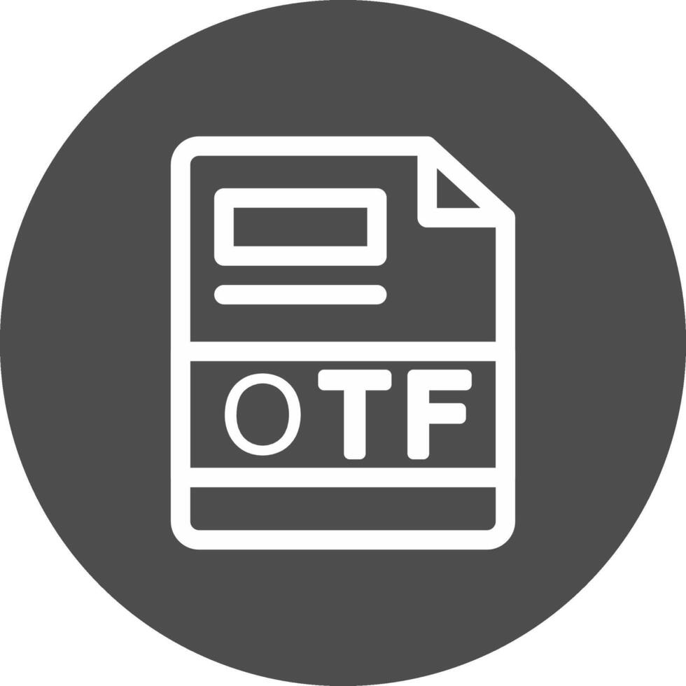 otf creativo icono diseño vector