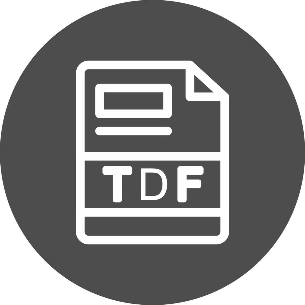 TDF Creative Icon Design vector