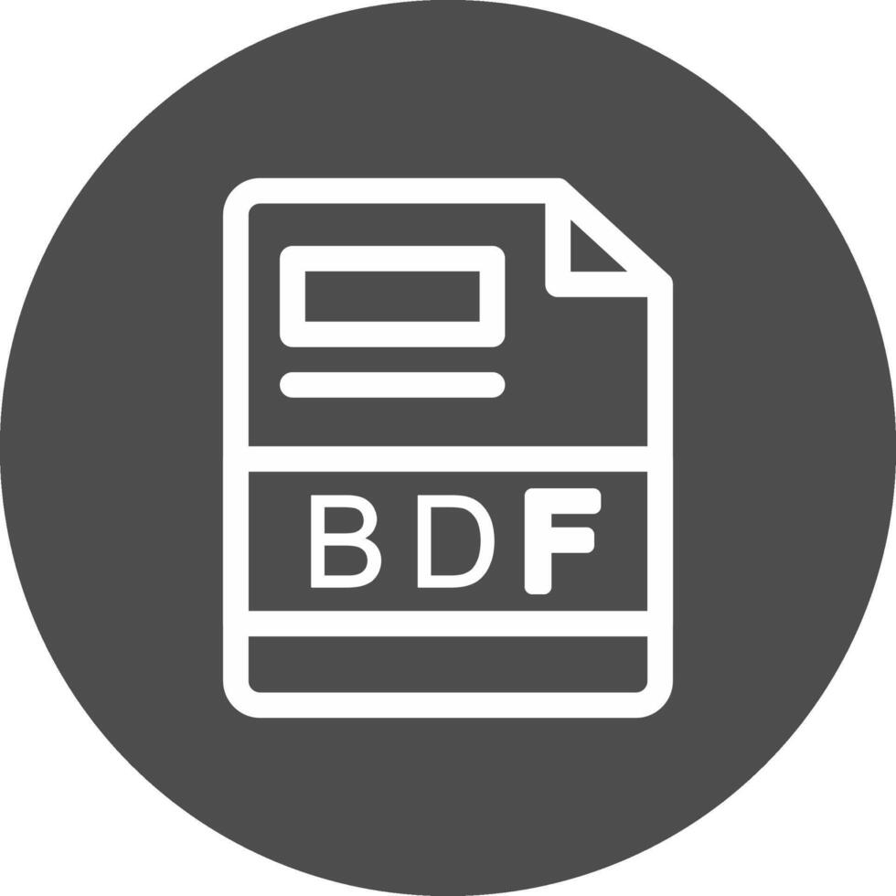 BDF Creative Icon Design vector