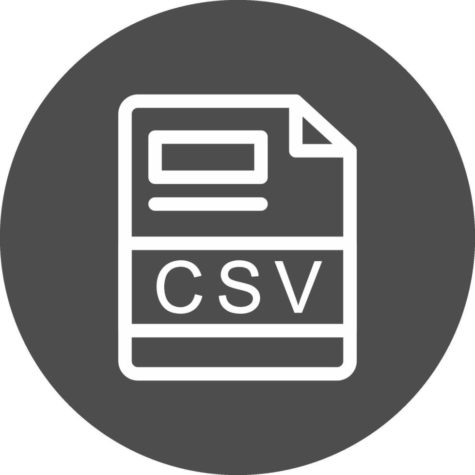 CSV Creative Icon Design vector