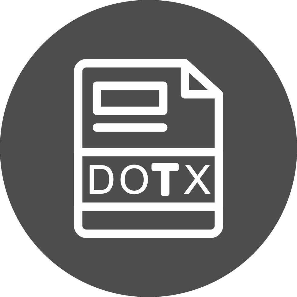 DOTX Creative Icon Design vector