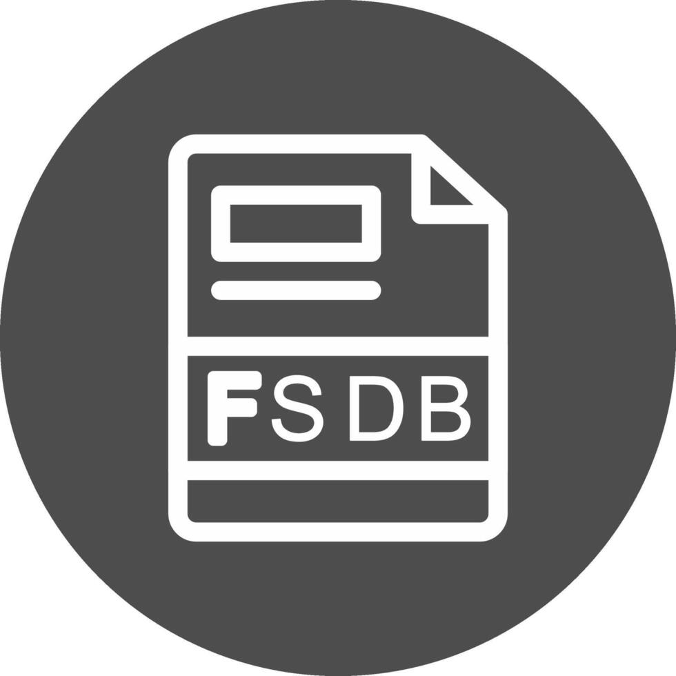 fsdb creativo icono diseño vector