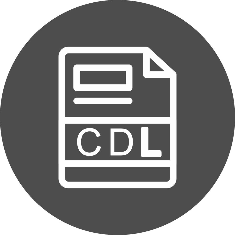 CDL creativo icono diseño vector