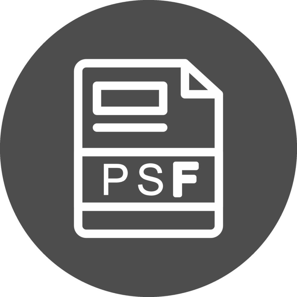 PSF Creative Icon Design vector