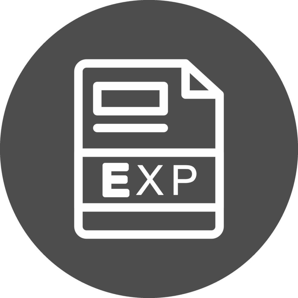 EXP Creative Icon Design vector