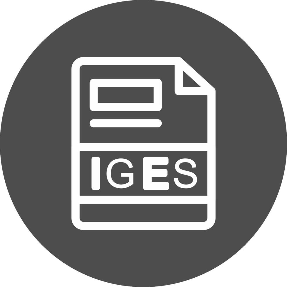 IGES Creative Icon Design vector