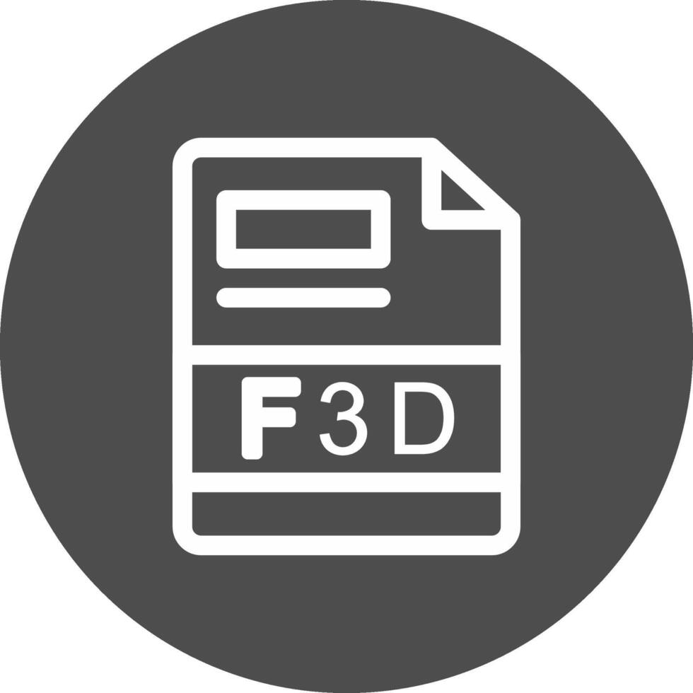 F3D Creative Icon Design vector