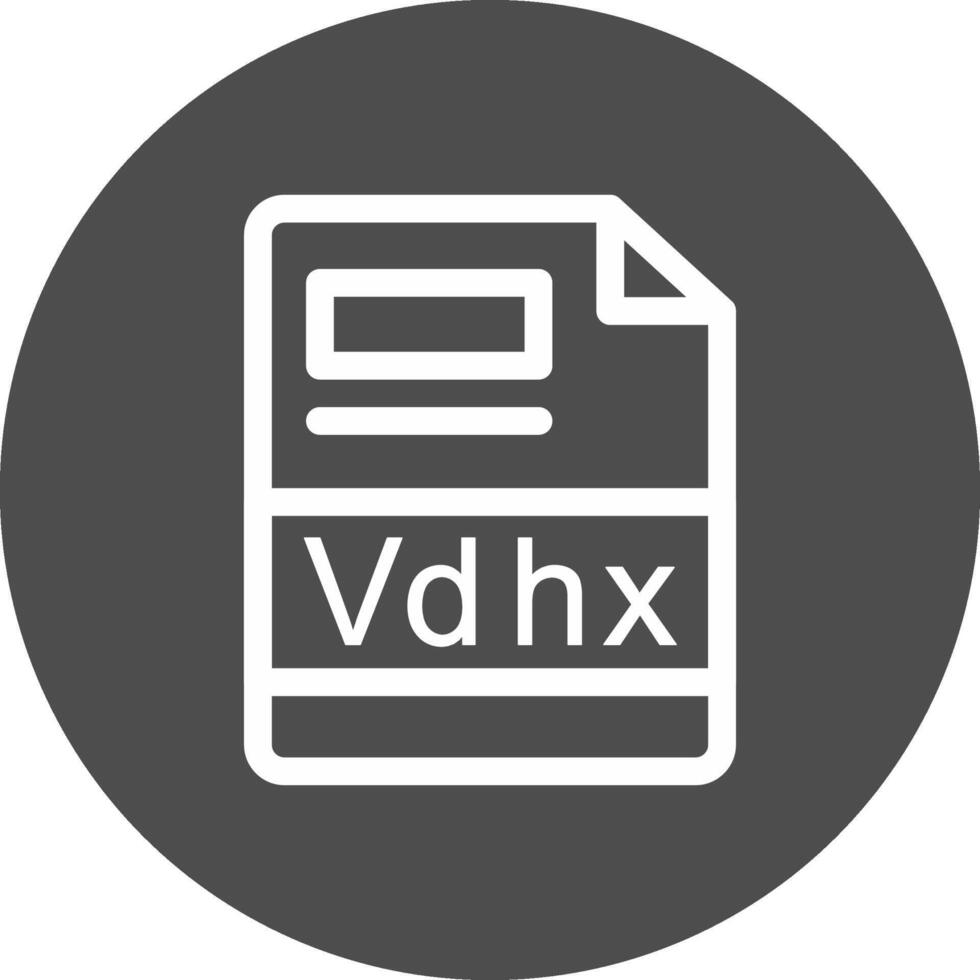 vdhx creativo icono diseño vector