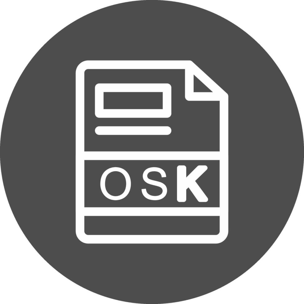 osk creativo icono diseño vector