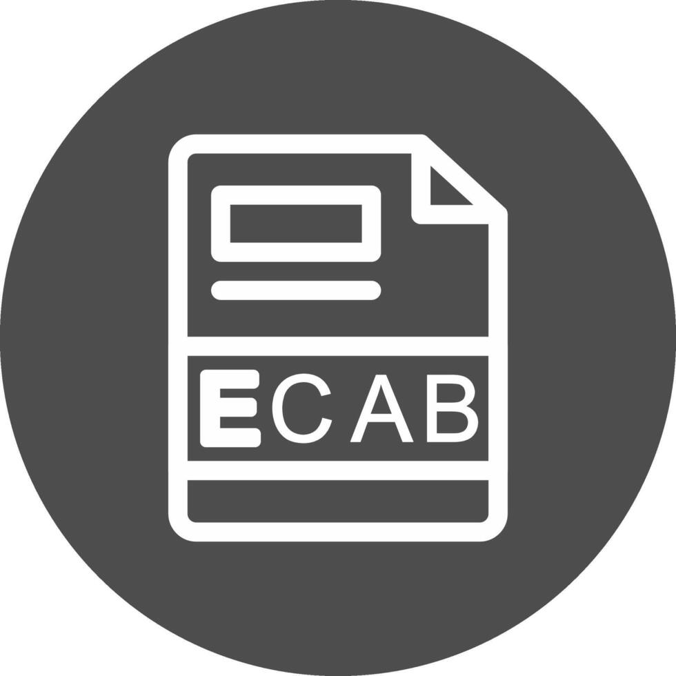 ecab creativo icono diseño vector