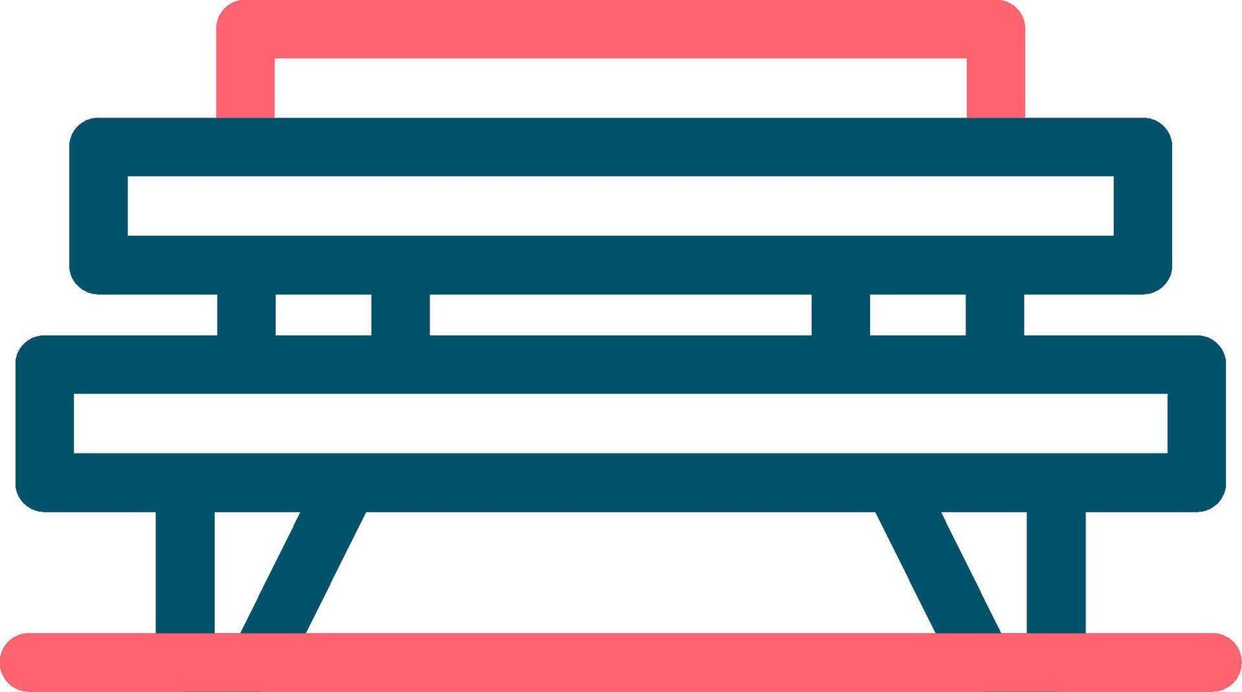 Bench Creative Icon Design vector