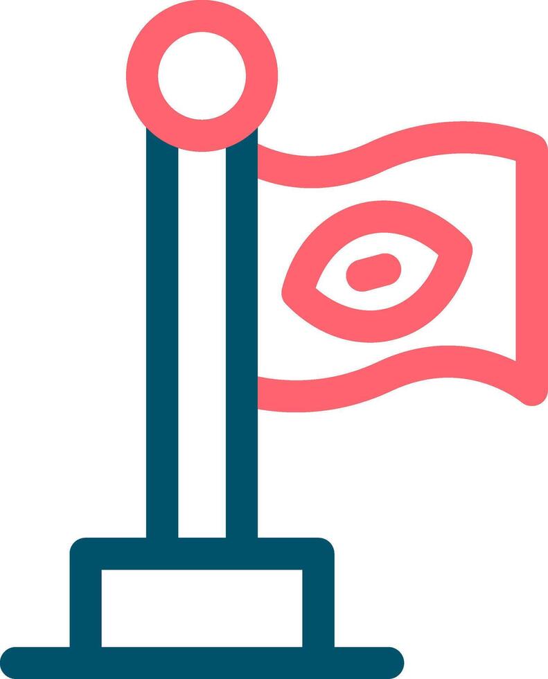 Flag Creative Icon Design vector