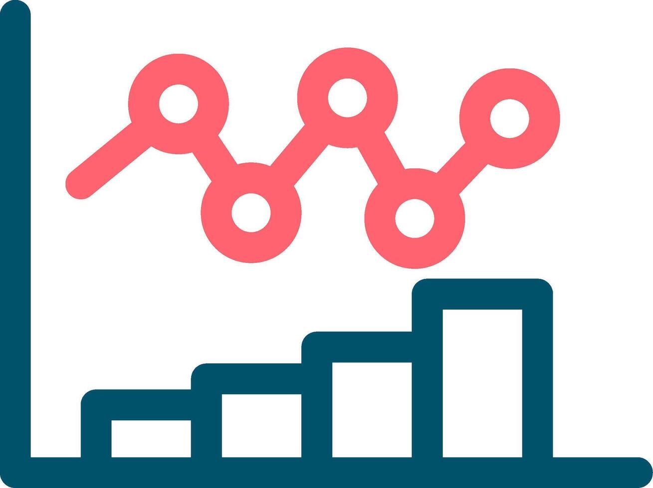 Bar Chart Creative Icon Design vector